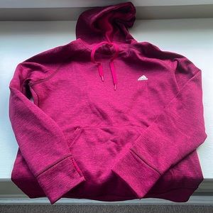 Soft fleece lined, hooded sweatshirt